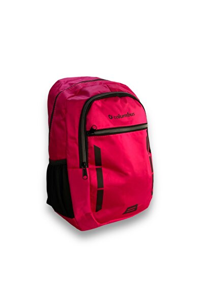 Yıldız Çanta Columbus Nova Sırt Çantası 3 Bölmeli Sırt Destekli - Pembe