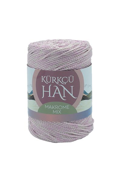 Kürkçü Han Macrame Mix 200gr 120m Πλεκτό Σχοινί Γκρι-Λιλά
