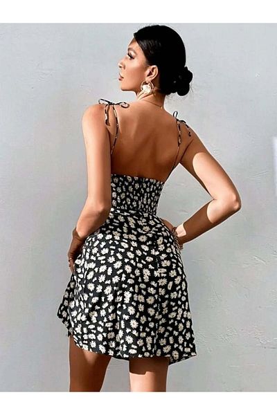 ASIA GİYİM ROCHIE MINI CU SLIT CU SLIT CU CUREA DE FRANIE CU MODEL DE FLORI
