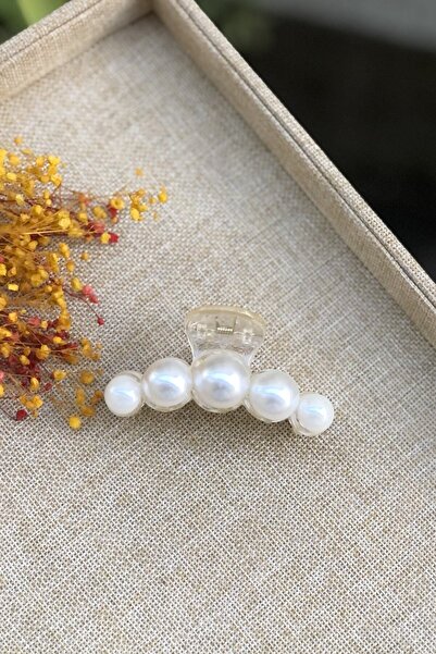 İnci Accessories مشبك مزلاج أكريليك لؤلؤي نسائي