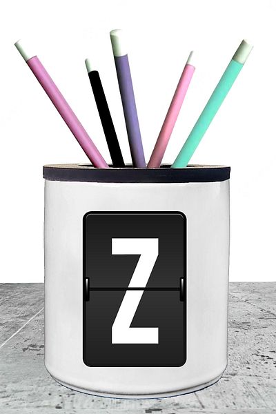 Bytwo Θήκη για στυλό πορσελάνης με γράμμα Z - axx167