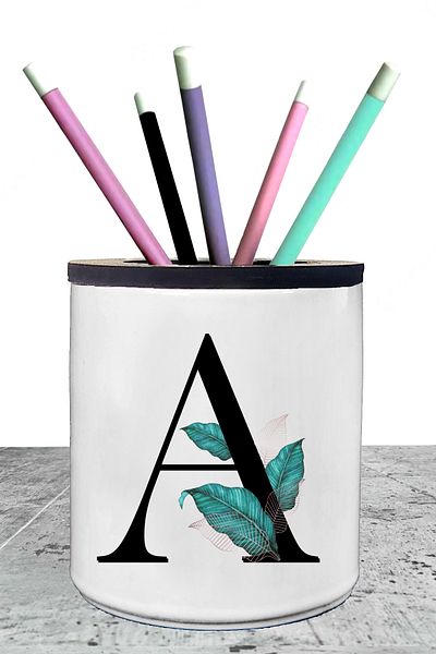 Bytwo Θήκη για στυλό από πορσελάνη Letter A - axx173