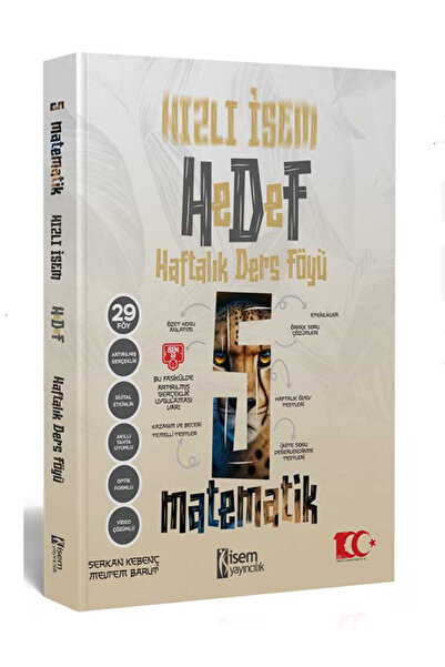 İsem Yayıncılık İsem Hızlı İsem 5.Sınıf Hedef Matematik Haftalık Ders Föyü