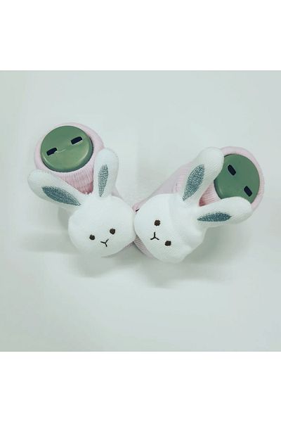 Bumbo long-eared baby socks with rabbit accessories
