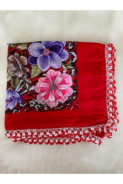 Beykan SCARF CROCHET EMBROIDERED TÜLBENT WRITING OATH