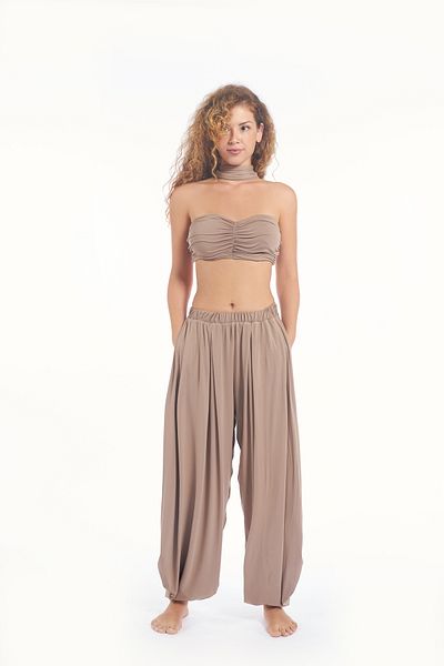 Catz Clothes Flowy Boho Women's Trousers - Viscose Lycra, 4 Seasons (Plain Cut)