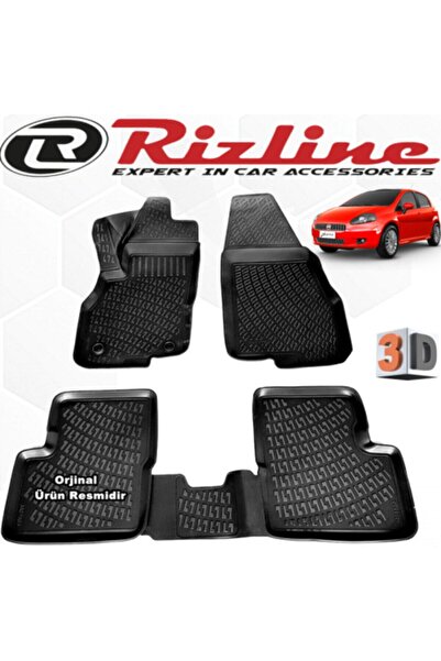 Rizline Grande Punto Ve Evo 3d Paspas Havuzlu 2006 - 2017 Arası Siyah 4 Lü Set