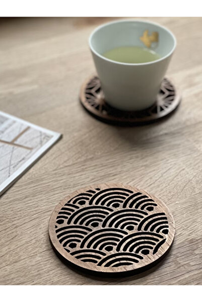 AOZ DEKOR Dekoratif Bardak Altlığı 4 adet