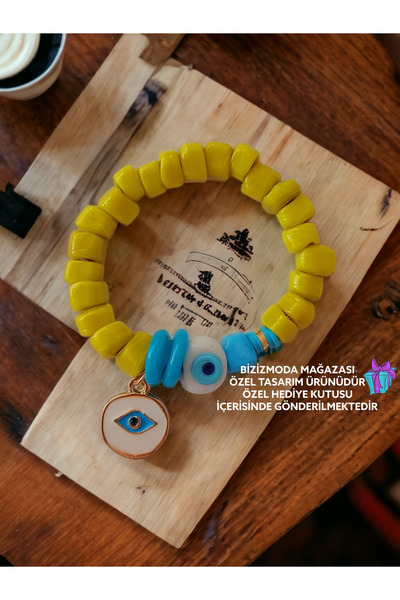 bizizmoda Cam Bodrum Boncuk Charm Murano Nazar Boncuk Bileklik Nazar Boncuklu Bileklik