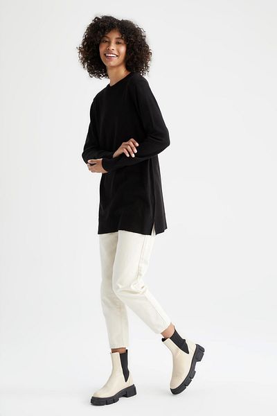 DeFacto Regular Fit Basic Extra Soft για πουλόβερ πουλόβερ
