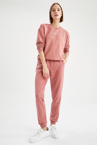 DeFacto Relax Fit Jogger αθλητική στο κάτω μέρος με τσέπη και δαντέλα στη μέση