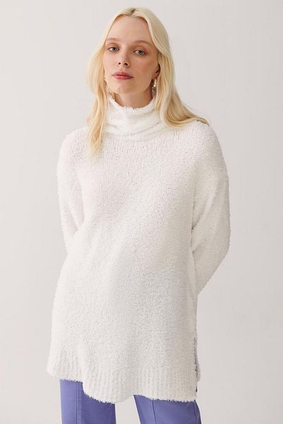 Perspective Illas Ecru Color Women's Knitwear Blouse