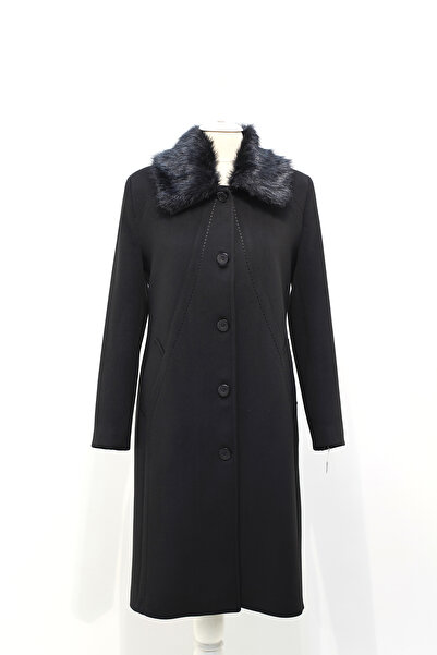 Gonca Konfeksiyon Kadın Siyah Kaban