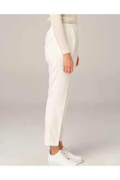 MODA MAÇKA PARK Women's Elastic Waist Pocket Pencil Pants