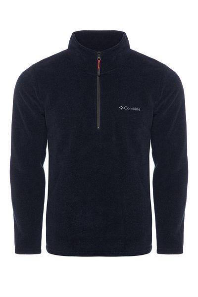 MAXIMILLIAN Ανδρικό Fleece Navy Blue Χρώμα με μισό φερμουάρ γιακά Bato Fleece εξωτερικού χώρου