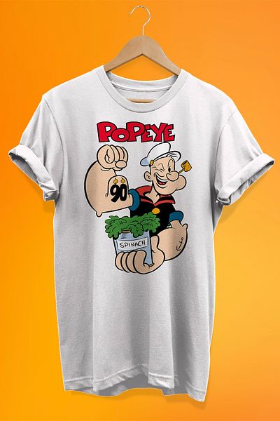 remonz Popeye (POPEYE) Printed 100% Cotton Oversize T-shirt