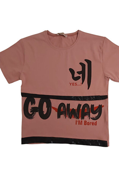 Walox Дівчачий велосипедний комір з бавовняним японським написом - футболка з принтом