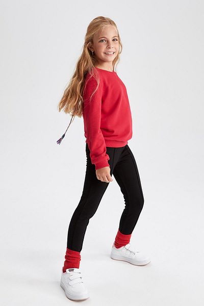 DeFacto Girl's Black Basic Long School Tights
