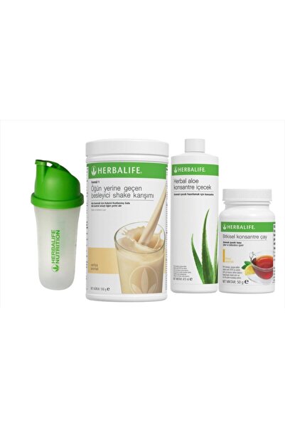 Herbalife Başlangıç Seti 1 Ad. Vanilya Shake 1 Ad. Aloevera 1 Ad. Limonlu Çay...