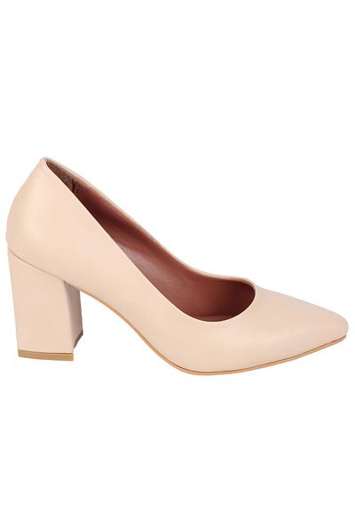 Modabuymus Pantofi cu toc gros stiletto nudi - Erkly