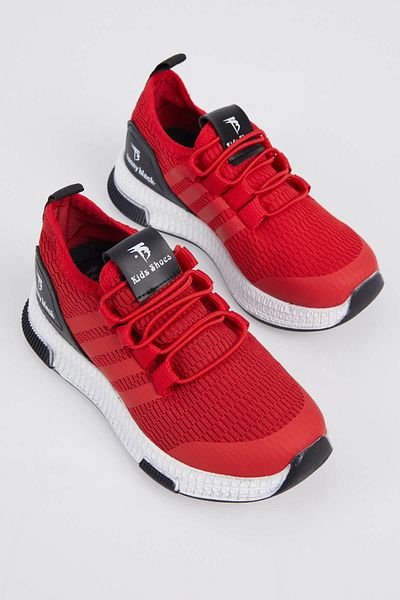 Tonny Black Children's Unisex Red Sports Shoes Tbqnt