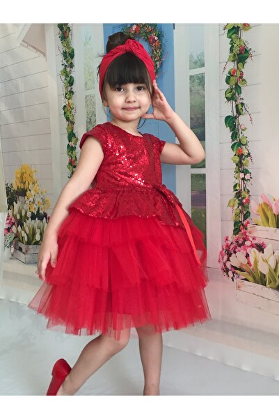 Mixie Red Birthday, Tulle, Henna Evening Dress