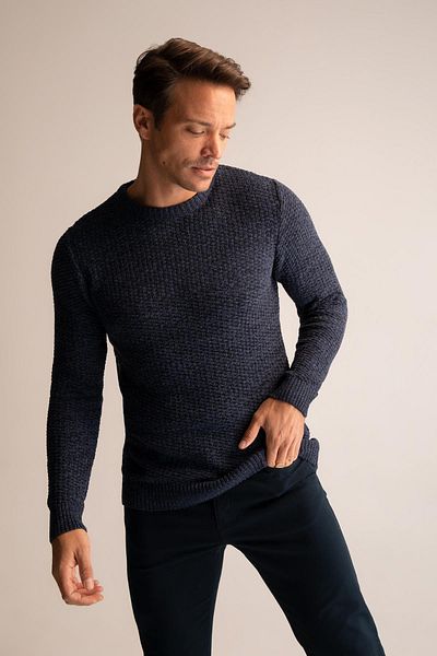 DeFacto Regular Fit Crew Neck Knitwear Sweater