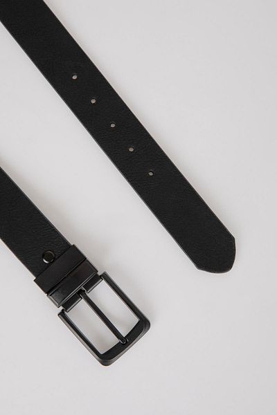 DeFacto Men's Double-Sided Faux Leather Jean Belt U0034az21sp