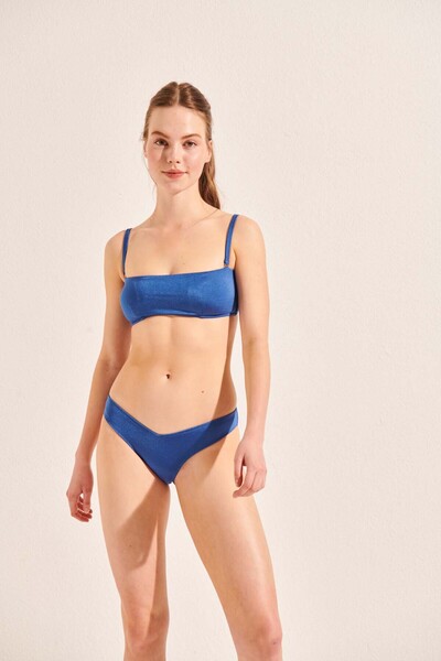 Beach&Beyond Kadın Koyu Mavi Straplez Bikini Üstü