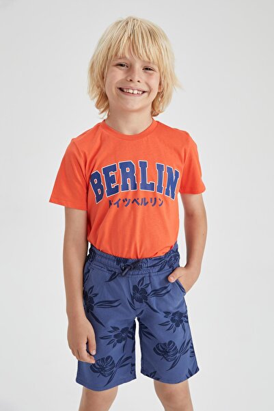 DeFacto Boy's Basic Linen Look Bermuda X3076a622hs