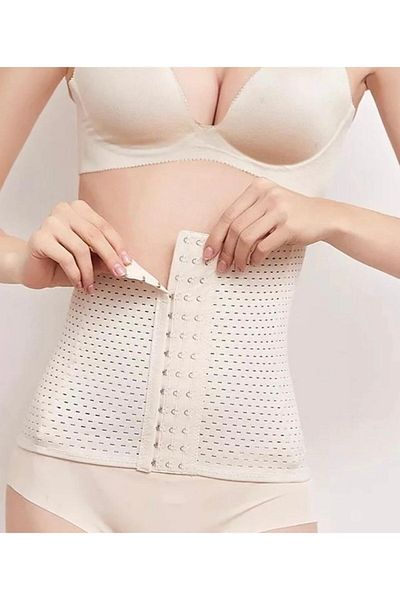 FİT1BEDEN Women's Skin Color Postpartum Maternity Corset