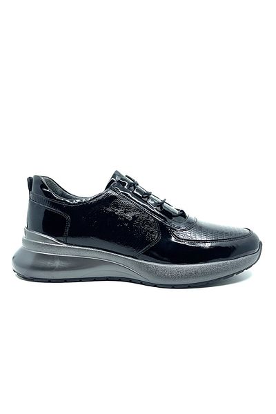 Fosco Black Patent Leather Genuine Leather Men's Sneaker Sports Shoes 2553 305 739