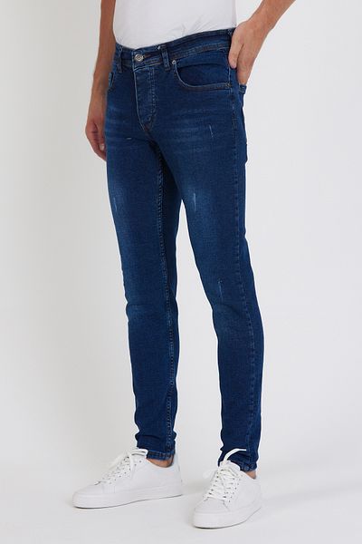 Dr Dnm Remix Σκούρο μπλε Slim Fit Lycra Ανδρικό τζιν - Nails Jeans