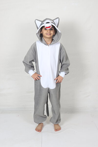 YÜSÜ Child Siberian Husky Wolf Costume Animal Costume