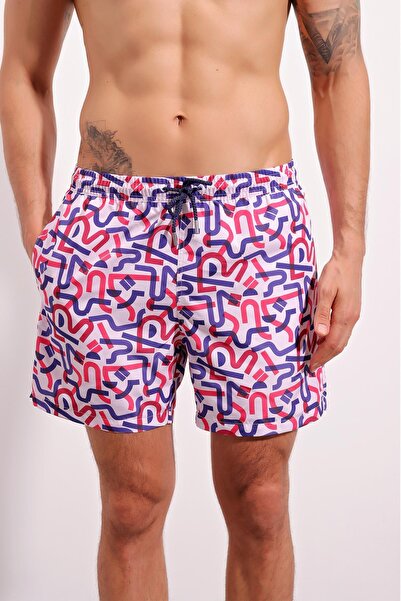 CHUBA Men's Vanilla Medium Size Patterned Sea Shorts 21s1002vn