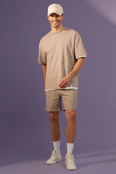 DeFacto Pletené šortky ze 100% bavlny Regular Fit