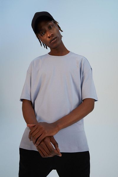 DeFacto Oversize Fit Crew Neck Basic κοντομάνικο μπλουζάκι
