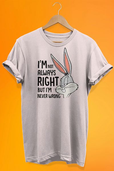 remonz Μπλουζάκι Bugs Bunny 100% βαμβακερό εμπριμέ Oversize