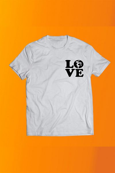 remonz Μπλουζάκι Love Lift με στάμπα 100% βαμβακερό Oversize Μπλουζάκι μεγάλου μεγέθους