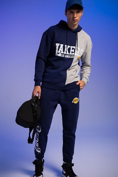 DeFacto Fit Nba Los Angeles Lakers Regular Fit Jogger Sweatpants