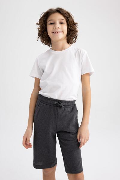 DeFacto Boy's Regular Fit Pique Shorts