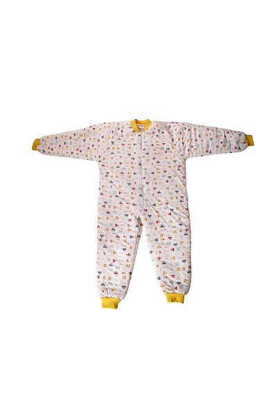 ÖZLEM BEBE Unisex Children's Yellow Intermediate Filling Sleeping Bag for Ages 7-12