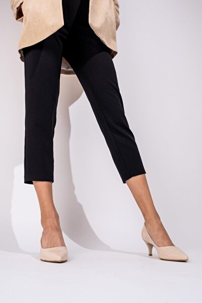 Modabuymus Women's Leather Patent Leather Short Heeled Stiletto Shoes Candy