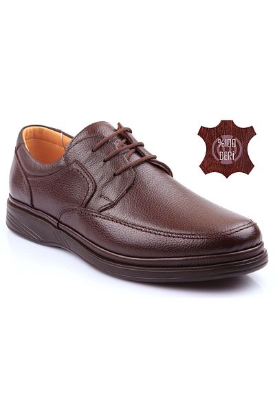 DETECTOR Inner Outer Genuine Leather Ultra Orthopedic Large Size Casual Men's Shoes 701-10