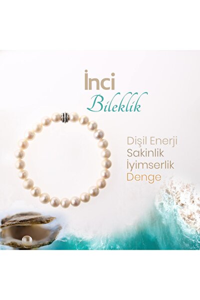 Deniz Doğal Taş سوار معتمد من حجر اللؤلؤ الطبيعي مقاس 8 مم - B1081