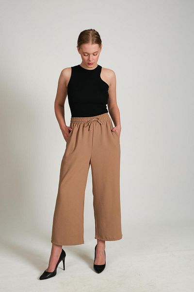 CHUBA Women's Loose Fitting Baggy Trousers Tan 23w402