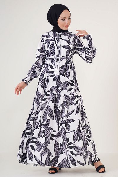 Bigdart Φόρεμα Hijab 2145 Λευκό
