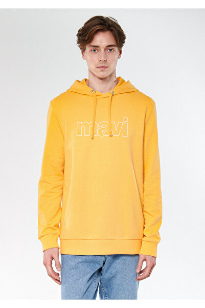 Mavi Жовтий світшот з логотипом з капюшоном 06560671399