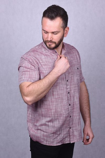 Lider Efes Prevailing Collar Melted Claret Red Men's Shirt