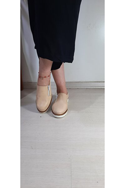 KAPAR Γυναικείες μπαλαρίνες με φερμουάρ από γνήσιο δέρμα